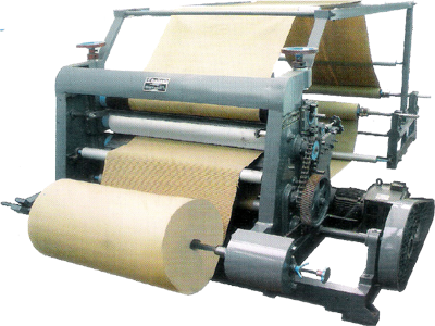 Vertical Type Single Face Paper Corrugating Machine